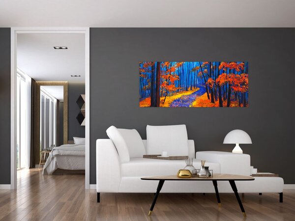 Tablou - Pădurea toamna (120x50 cm)