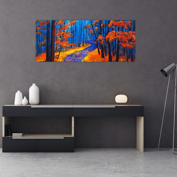 Tablou - Pădurea toamna (120x50 cm)