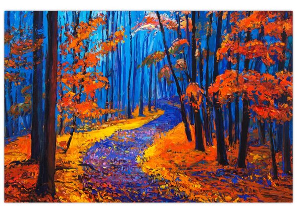 Tablou - Pădurea toamna (90x60 cm)