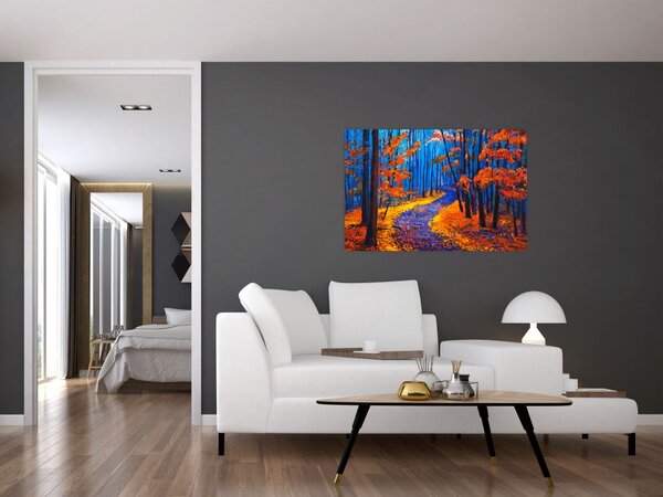 Tablou - Pădurea toamna (90x60 cm)