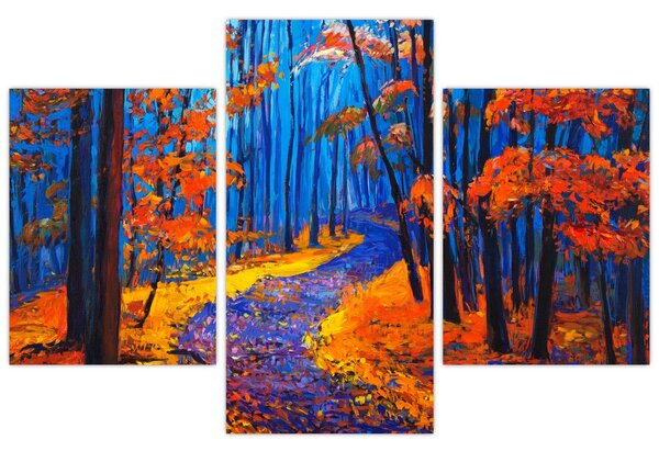 Tablou - Pădurea toamna (90x60 cm)