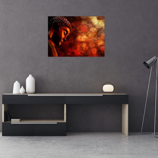 Tablou - Buddha în nuanțe roșii (70x50 cm)