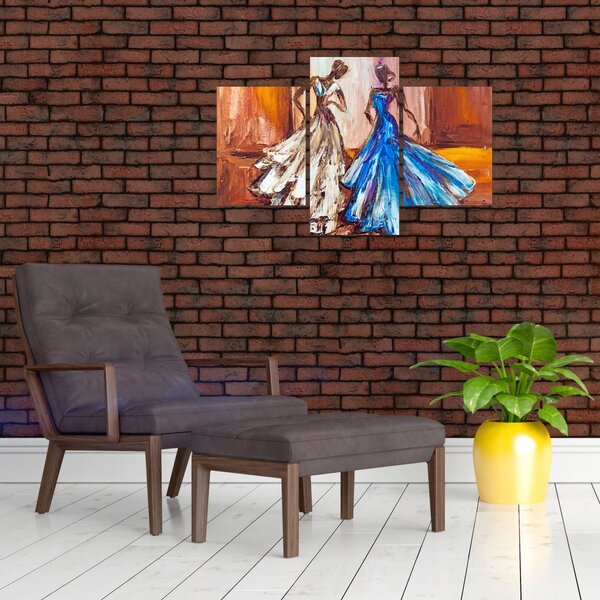 Tablou - Dansatoare, pictură în ulei (90x60 cm)