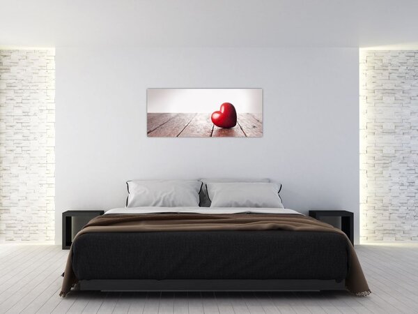 Tablou - Inima din lemn (120x50 cm)