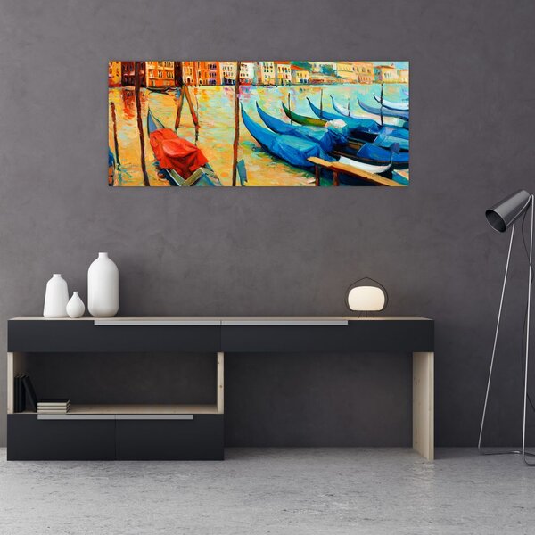 Tablou - Port în Veneția (120x50 cm)