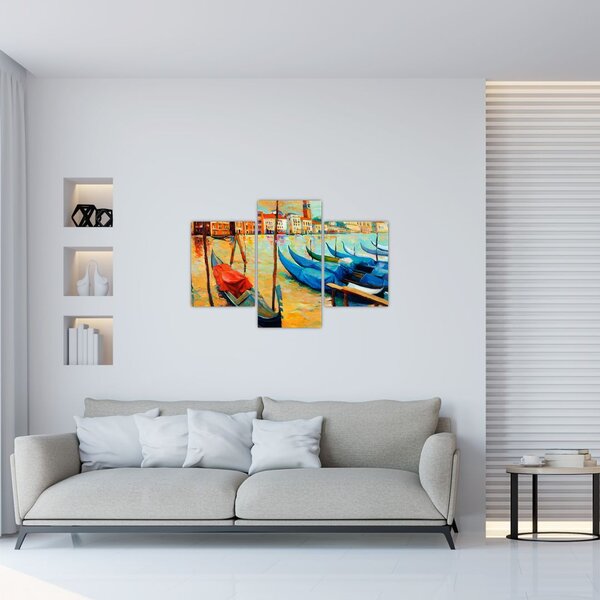 Tablou - Port în Veneția (90x60 cm)