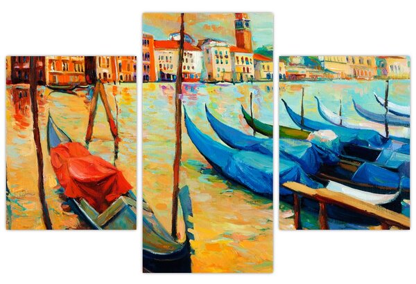 Tablou - Port în Veneția (90x60 cm)