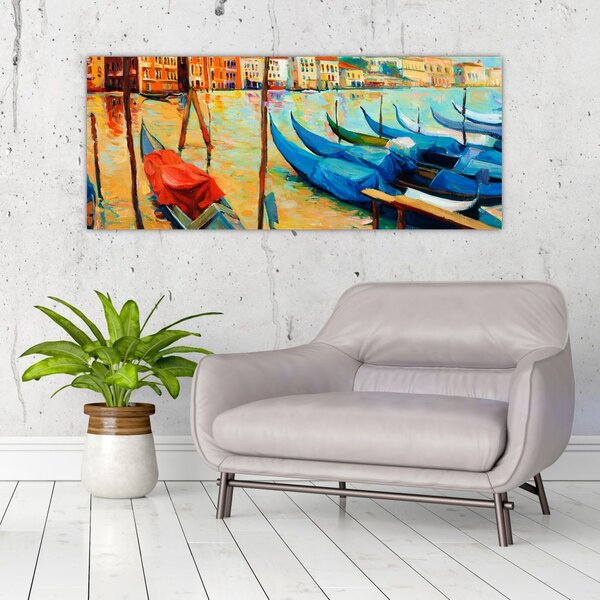 Tablou - Port în Veneția (120x50 cm)