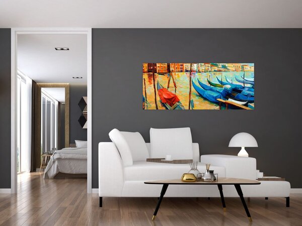 Tablou - Port în Veneția (120x50 cm)