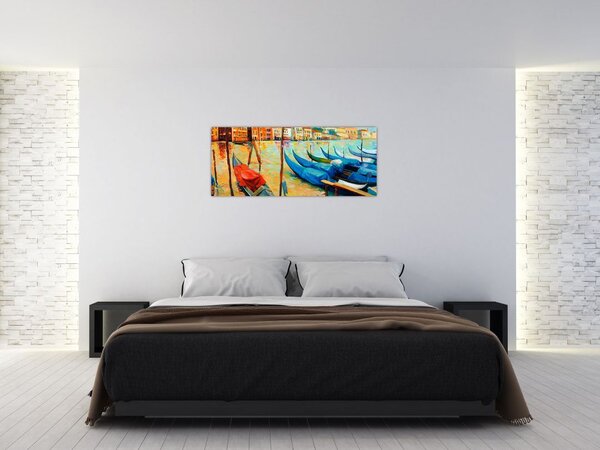 Tablou - Port în Veneția (120x50 cm)
