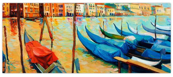 Tablou - Port în Veneția (120x50 cm)