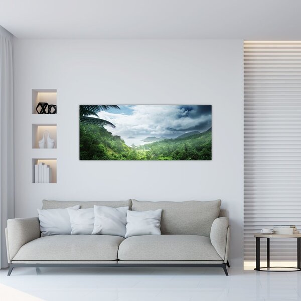 Tablou -Jungla din Seychelles (120x50 cm)