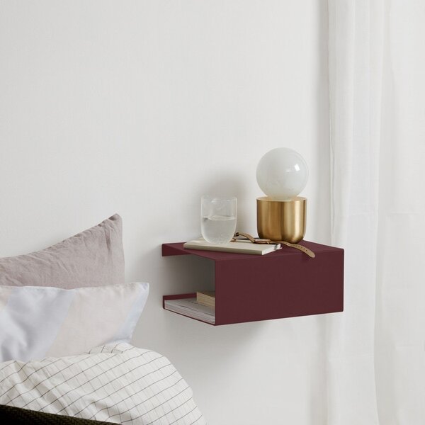 Raft burgundy etajat din oțel 35 cm – ReCollector