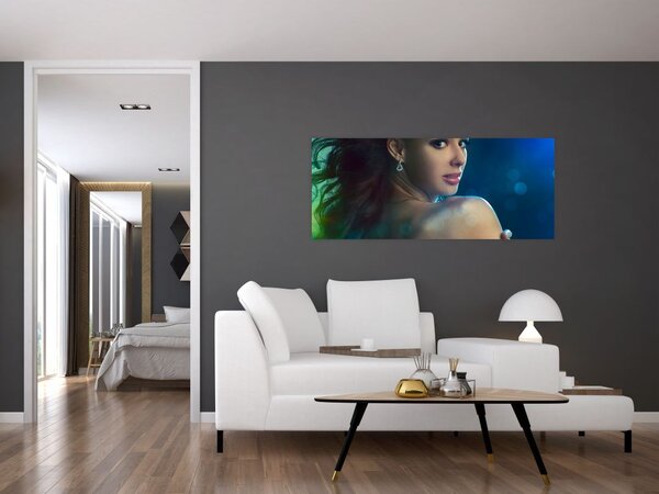 Tablou - Privirea unei femei tinere (120x50 cm)