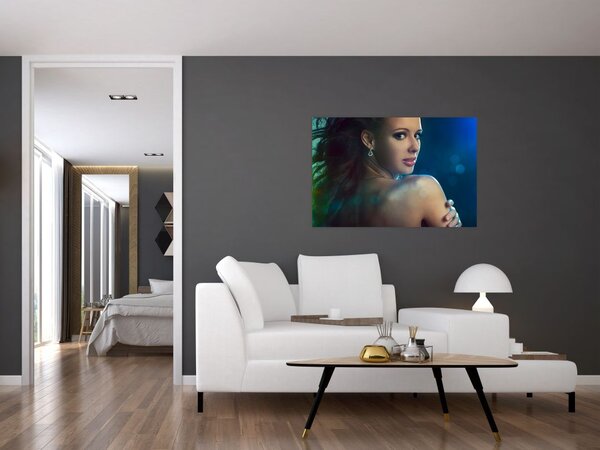 Tablou - Privirea unei femei tinere (90x60 cm)