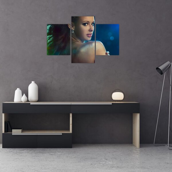 Tablou - Privirea unei femei tinere (90x60 cm)