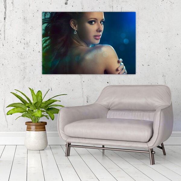 Tablou - Privirea unei femei tinere (90x60 cm)