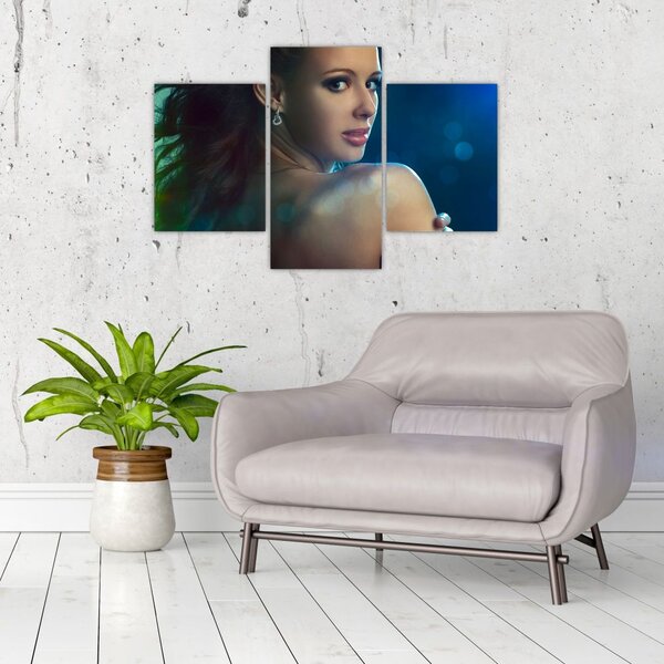 Tablou - Privirea unei femei tinere (90x60 cm)