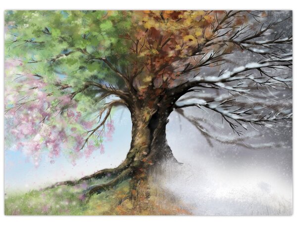 Tablou - Arborele celor patru anotimpuri (70x50 cm)