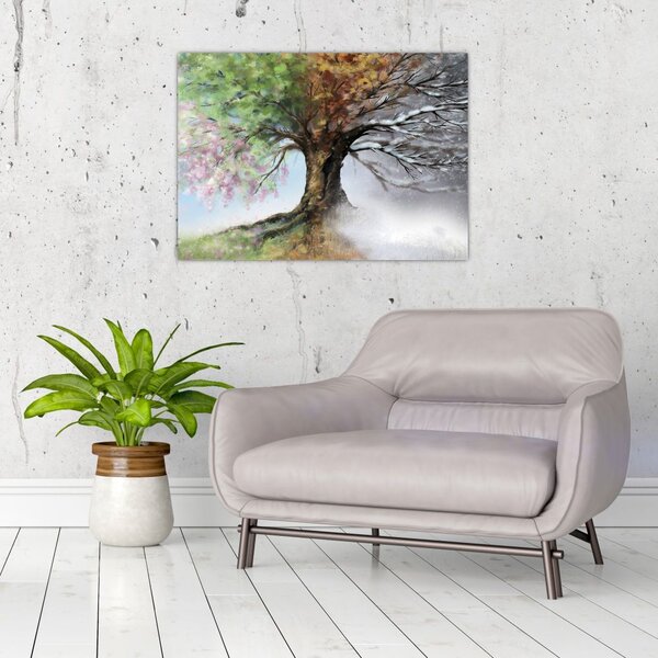 Tablou - Arborele celor patru anotimpuri (70x50 cm)