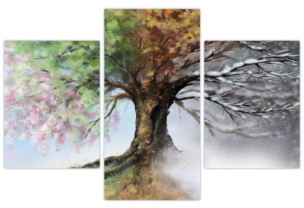 Tablou - Arborele celor patru anotimpuri (90x60 cm)