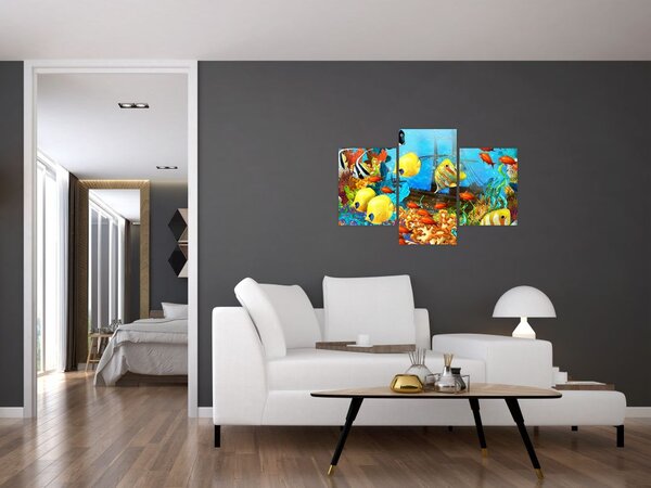 Tablou - Recif de corali colorat (90x60 cm)