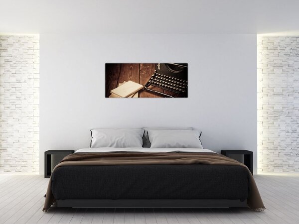 Tablou - Mașina de scris (120x50 cm)