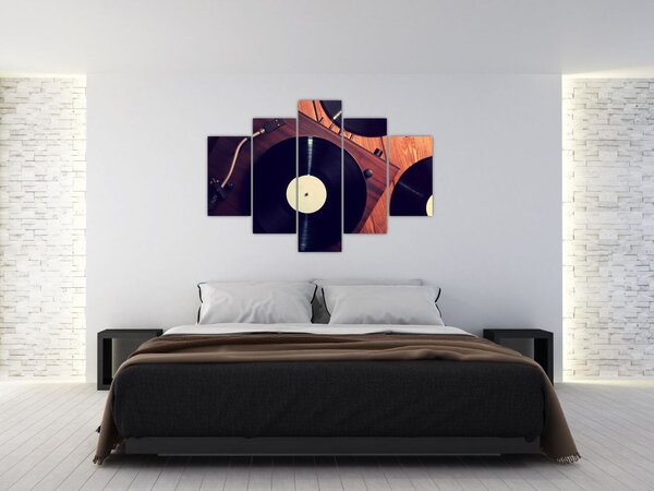 Tablou - Discuri de gramafon (150x105 cm)