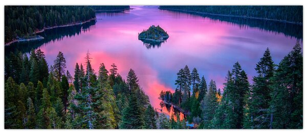 Tablou - Lacul Tahoe, Sierra Nevada, California, SUA (120x50 cm)