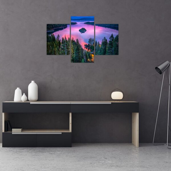 Tablou - Lacul Tahoe, Sierra Nevada, California, SUA (90x60 cm)