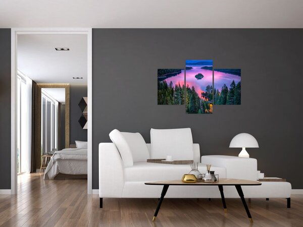 Tablou - Lacul Tahoe, Sierra Nevada, California, SUA (90x60 cm)