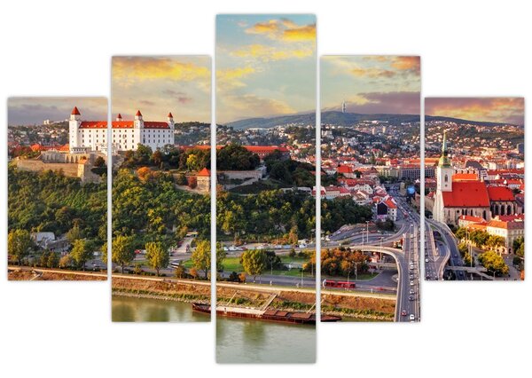 Tablou - Panorama bratislavei, Slovacia (150x105 cm)