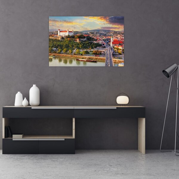 Tablou - Panorama bratislavei, Slovacia (90x60 cm)