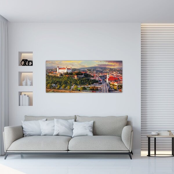 Tablou - Panorama bratislavei, Slovacia (120x50 cm)