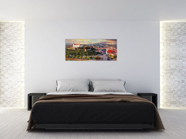 Tablou - Panorama bratislavei, Slovacia (120x50 cm)