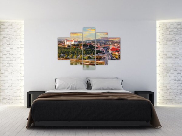Tablou - Panorama bratislavei, Slovacia (150x105 cm)