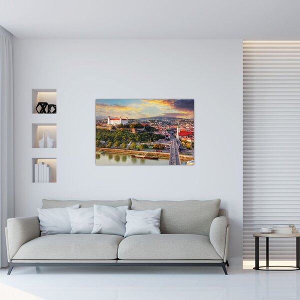 Tablou - Panorama bratislavei, Slovacia (90x60 cm)