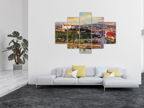 Tablou - Panorama bratislavei, Slovacia (150x105 cm)