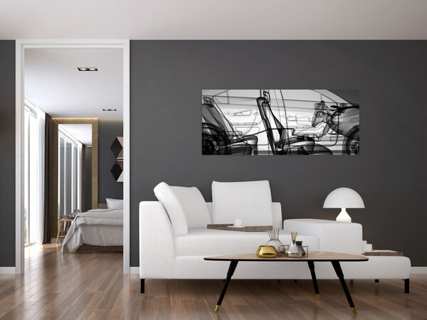 Tablou - 3D model mașina (120x50 cm)