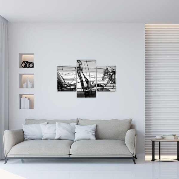 Tablou - 3D model mașina (90x60 cm)