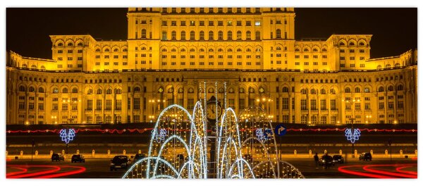 Tablou - Palatul Parlamentului, București, România (120x50 cm)