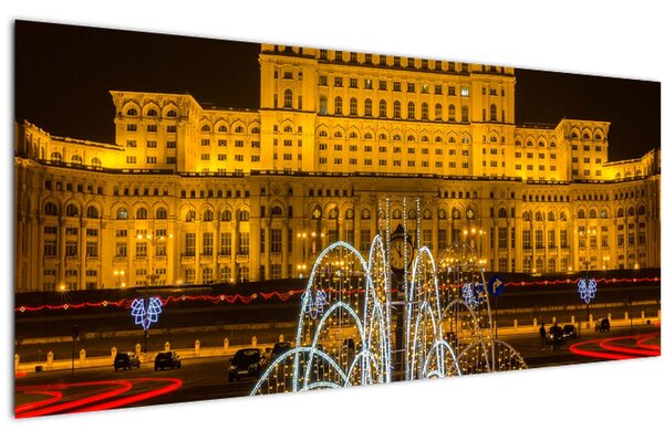 Tablou - Palatul Parlamentului, București, România (120x50 cm)