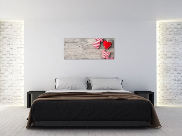 Tablou - Inimioare (120x50 cm)