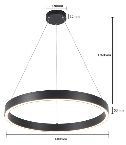 Light Prestige Midway lampă suspendată 1x35 W negru LP-033/1PSBKTRIANGLE