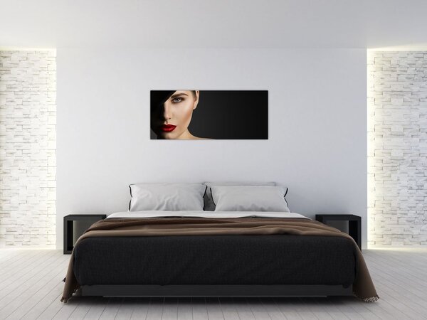 Tablou - Portretul femeii cu pălărie (120x50 cm)