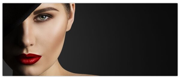 Tablou - Portretul femeii cu pălărie (120x50 cm)