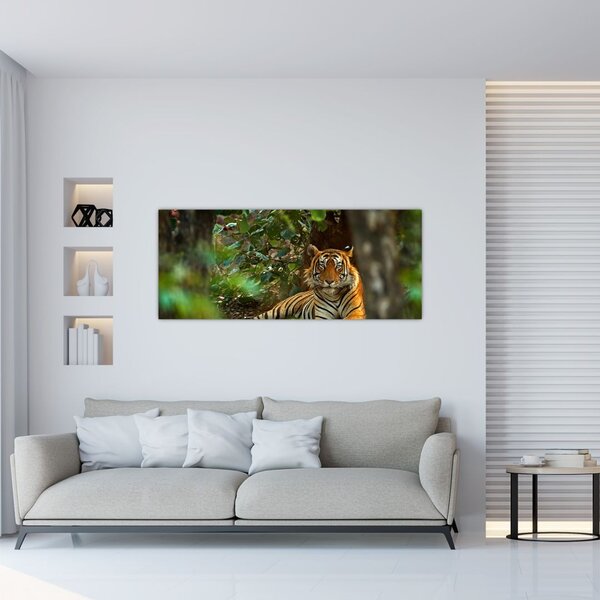 Tablou - Tigru odihnindu -se (120x50 cm)