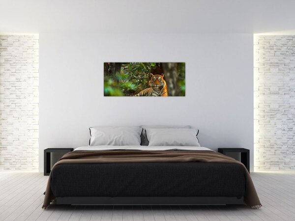 Tablou - Tigru odihnindu -se (120x50 cm)