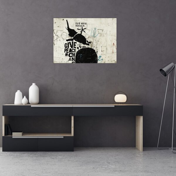 Tablou - Elefant deasupra solului (70x50 cm)