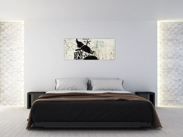 Tablou - Elefant deasupra solului (120x50 cm)